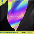 rainbow reflective fabric for fashion clothing or jacket